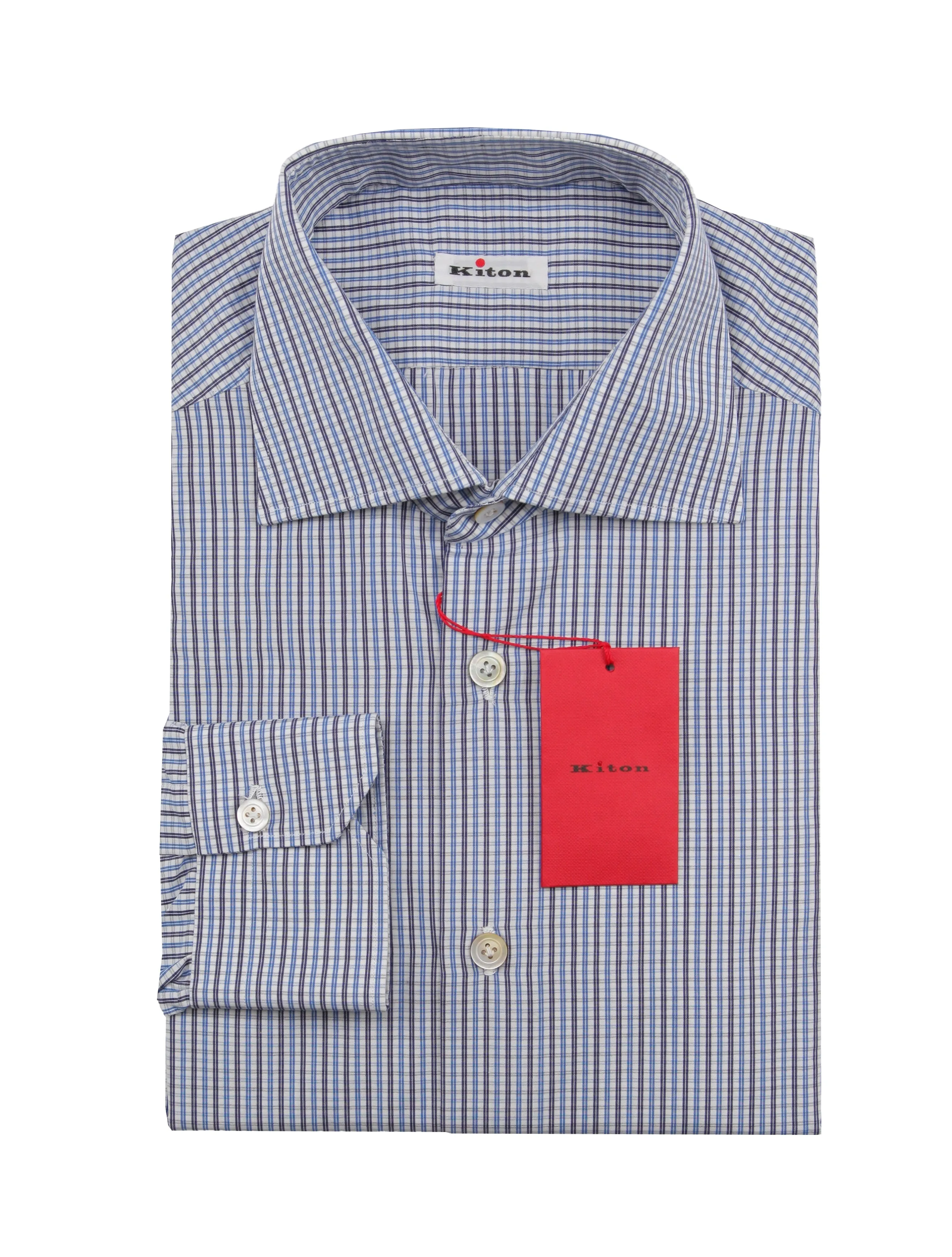 Kiton Blue Shirt - Slim
