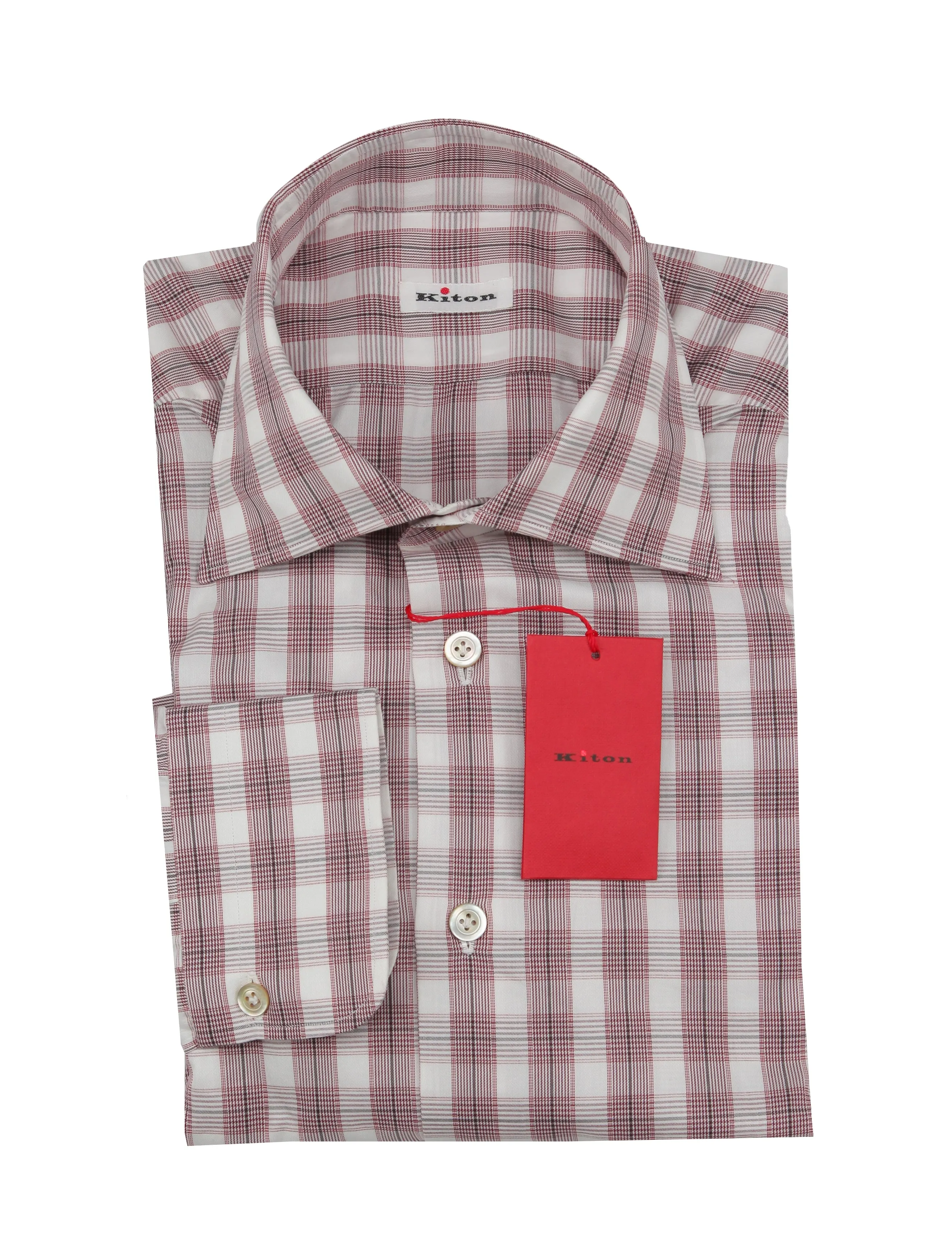 Kiton Burgundy Red Shirt - Slim
