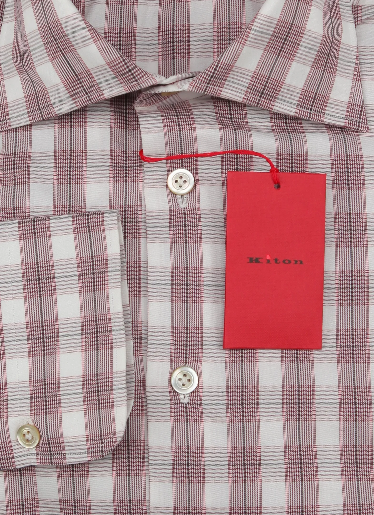 Kiton Burgundy Red Shirt - Slim
