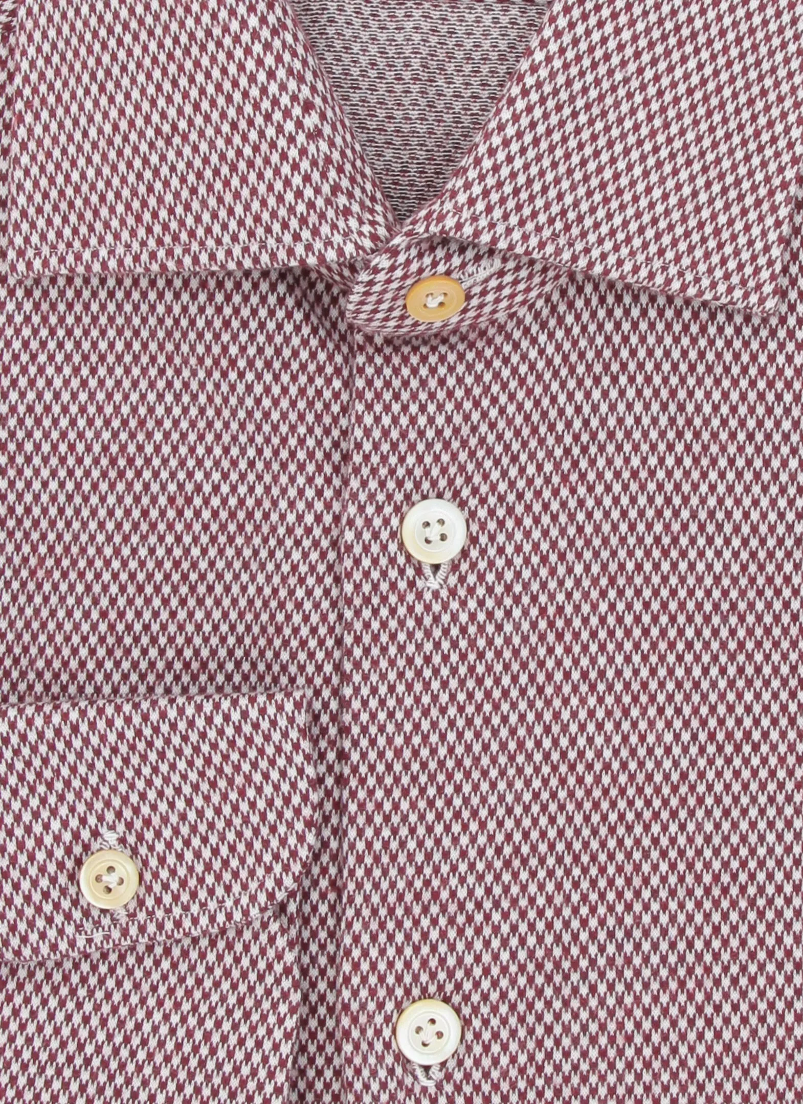 Kiton Burgundy Red Shirt - Slim