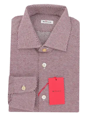 Kiton Burgundy Red Shirt - Slim