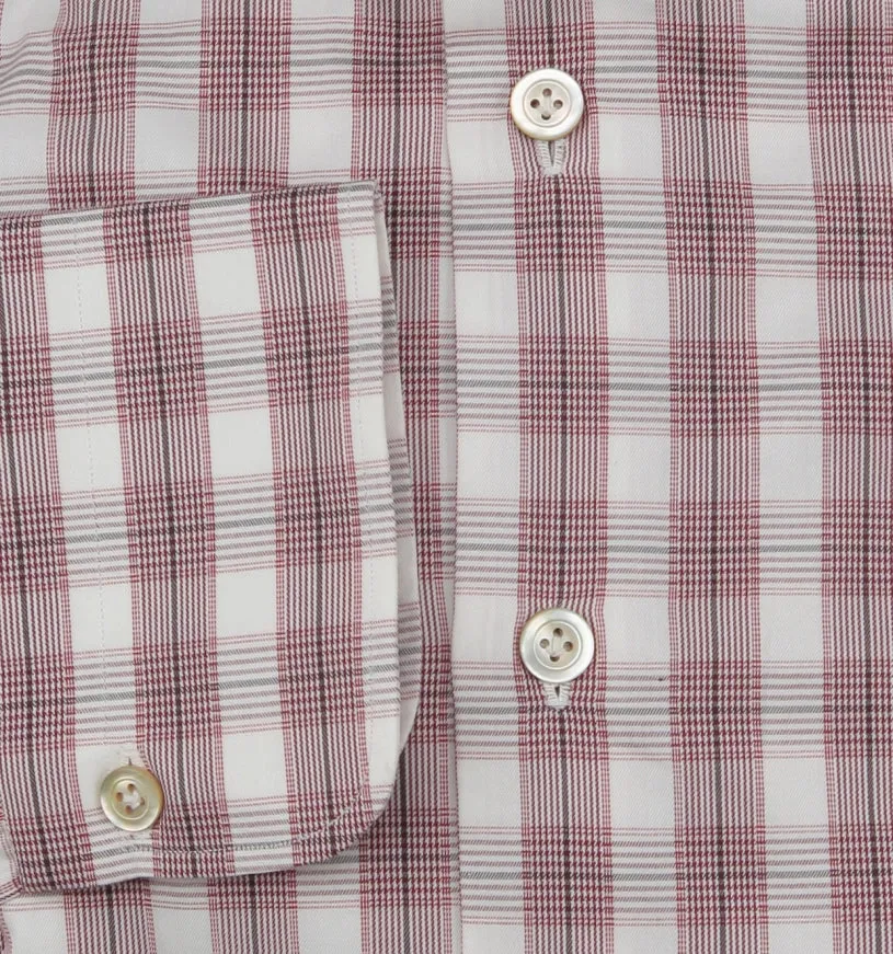 Kiton Burgundy Red Shirt - Slim