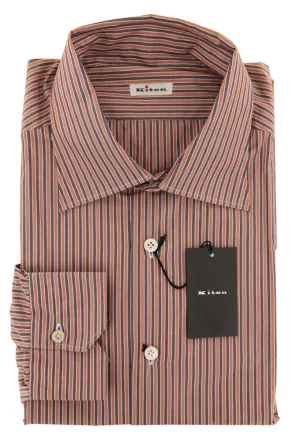 Kiton Caramel Brown Shirt - Slim