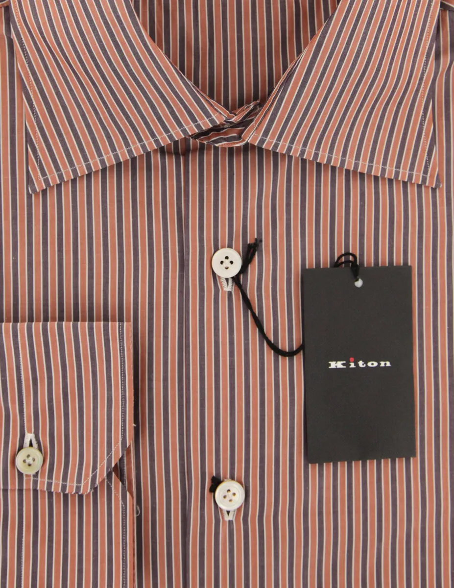 Kiton Caramel Brown Shirt - Slim