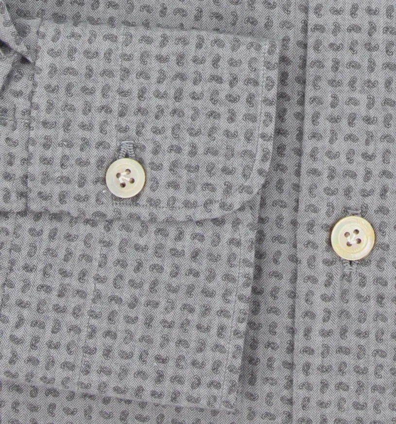 Kiton Gray Shirt - Slim