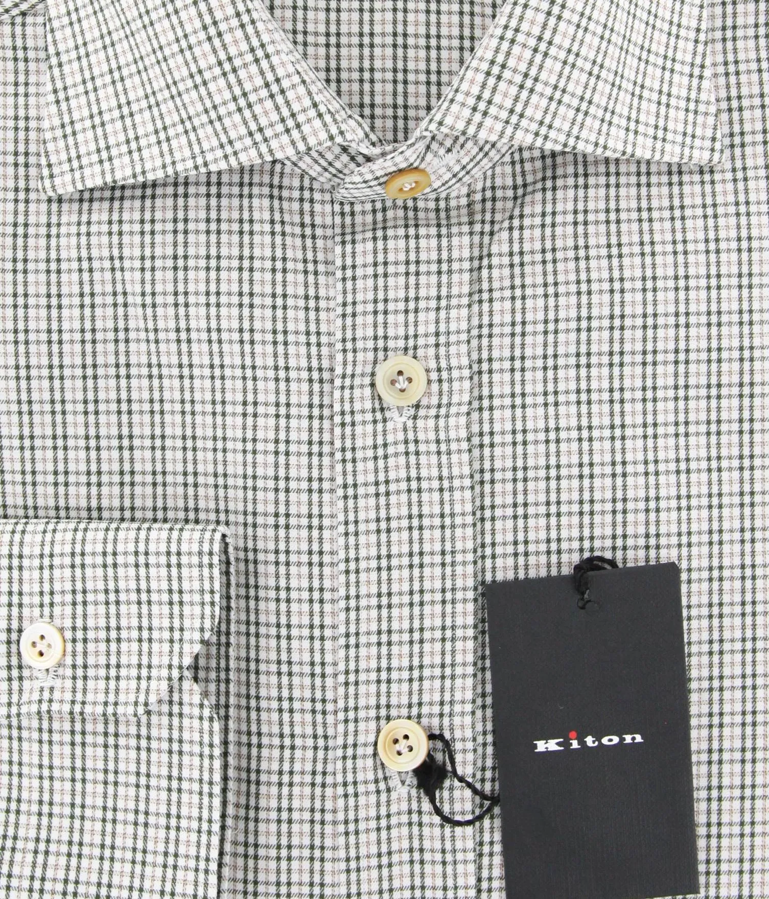 Kiton Green Shirt - Slim
