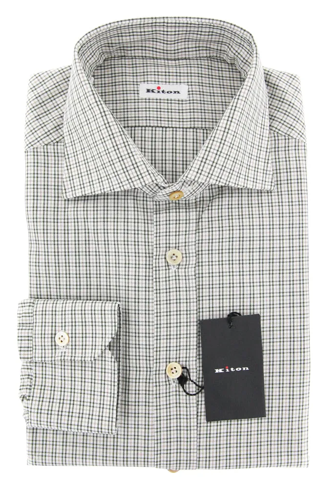 Kiton Green Shirt - Slim