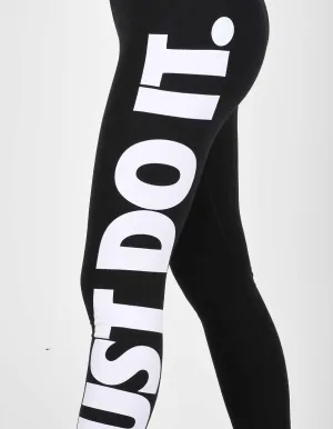 LEGGINGS NIKE PRO PANTA DONNA WOMEN NERO JUST DO IT
