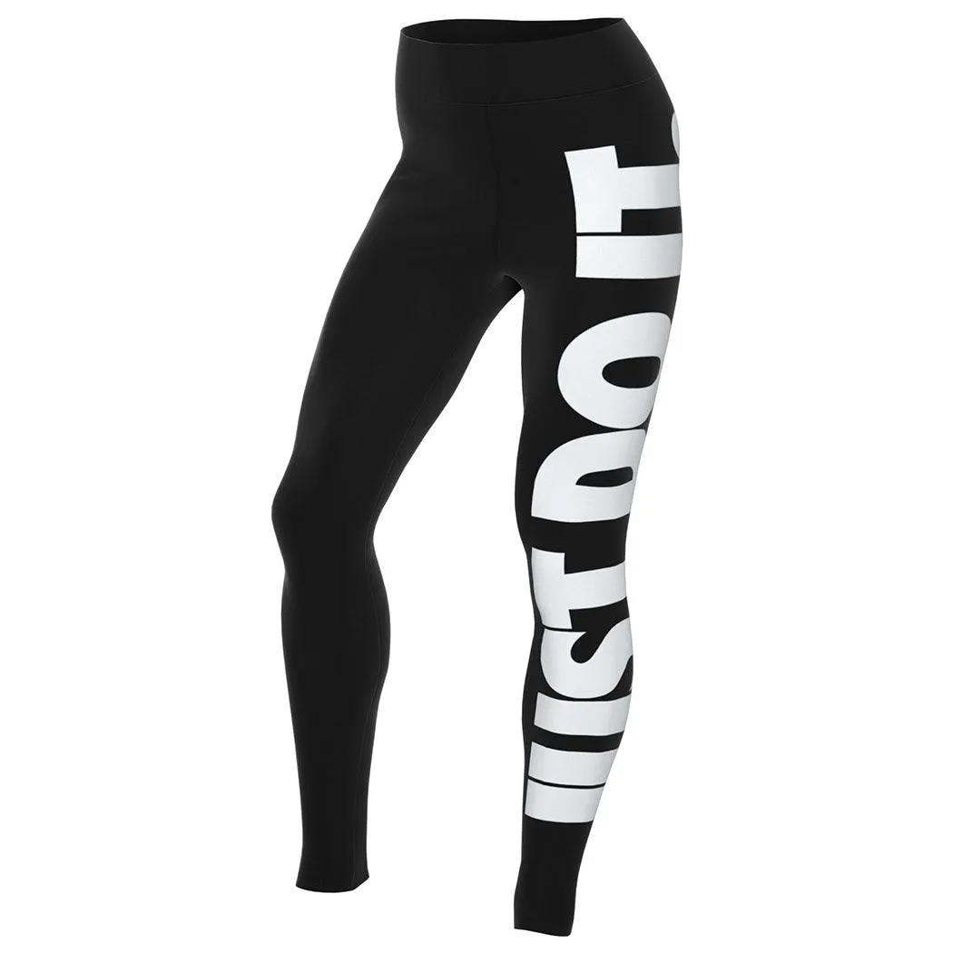 LEGGINGS NIKE PRO PANTA DONNA WOMEN NERO JUST DO IT