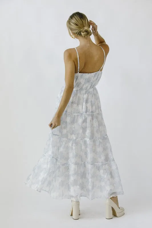 Light Floral Print Midi Sundress