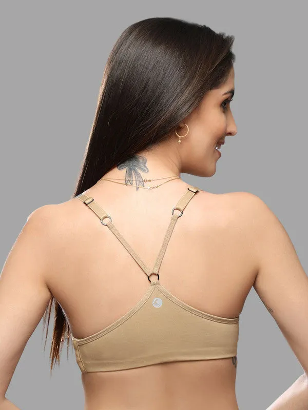 Lovable Skin-Beige Padded Non Wired Full Coverage Slip-on Bra - INVISI   -BG
