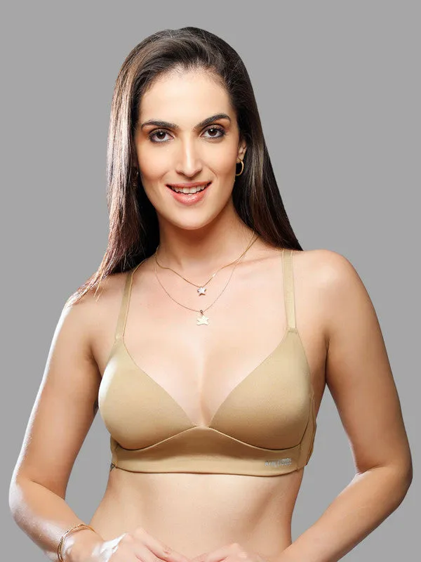 Lovable Skin-Beige Padded Non Wired Full Coverage Slip-on Bra - INVISI   -BG