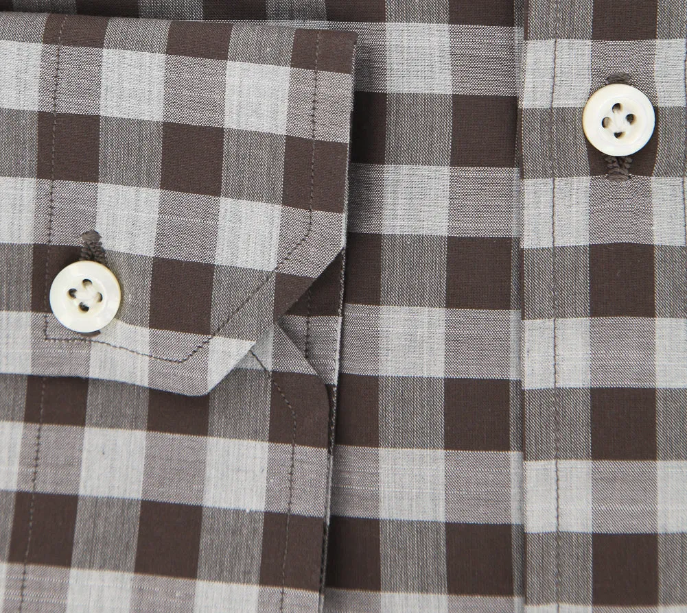Luigi Borrelli Brown Shirt - 15.75 US / 40 EU