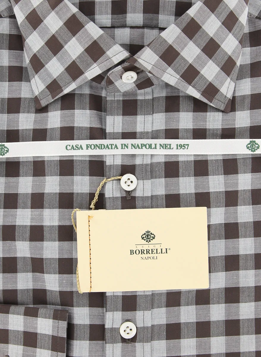 Luigi Borrelli Brown Shirt - 15.75 US / 40 EU
