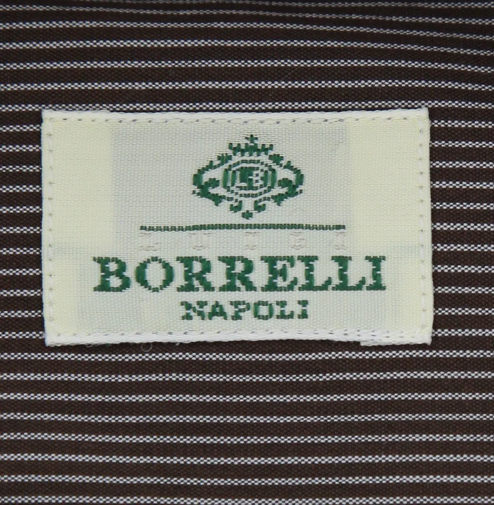 Luigi Borrelli Brown Shirt - 16 US / 41 EU