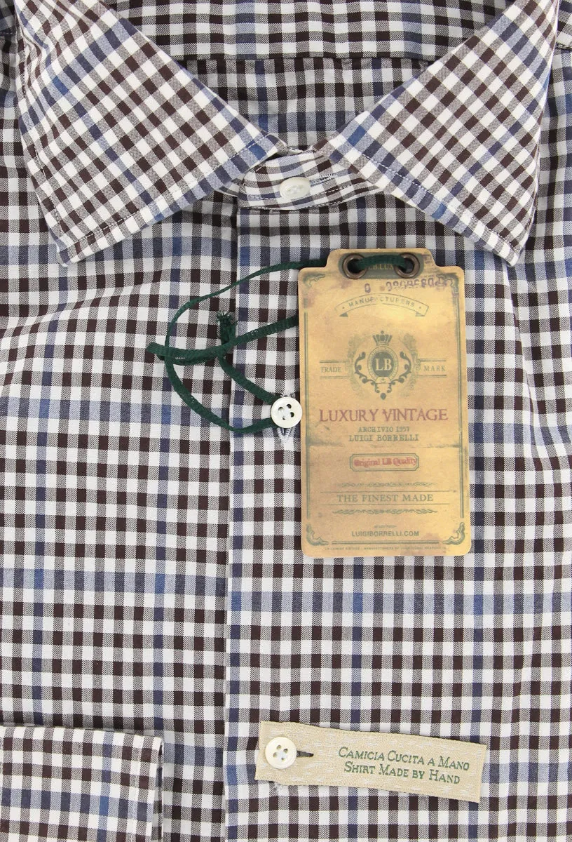 Luigi Borrelli Brown Shirt - L US / L EU
