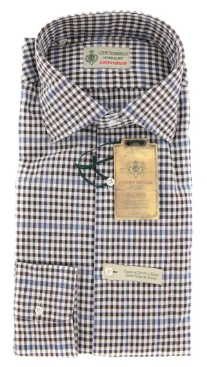Luigi Borrelli Brown Shirt - L US / L EU