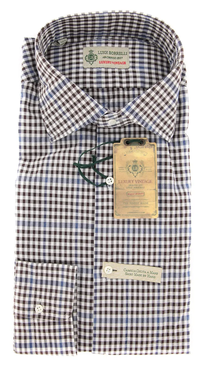 Luigi Borrelli Brown Shirt - L US / L EU