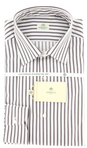 Luigi Borrelli Brown Shirt – Size: 15.75 US / 40 EU