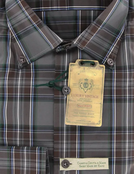 Luigi Borrelli Brown Shirt – Size: 16 US / 41 EU