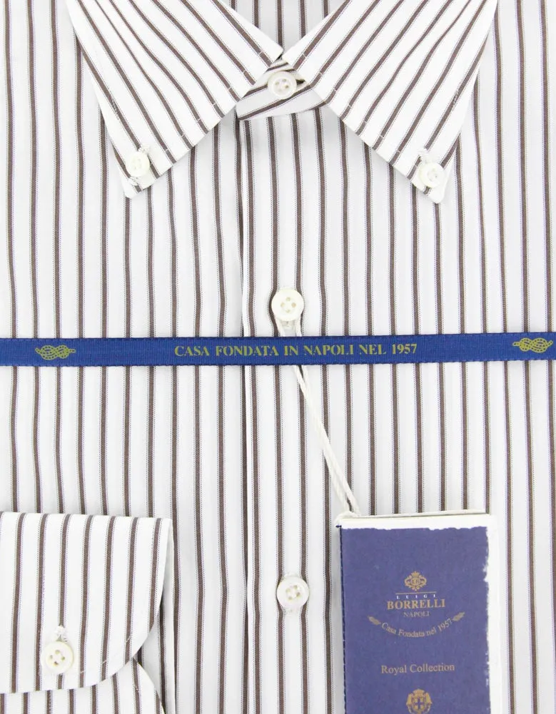 Luigi Borrelli Brown Shirt - Slim