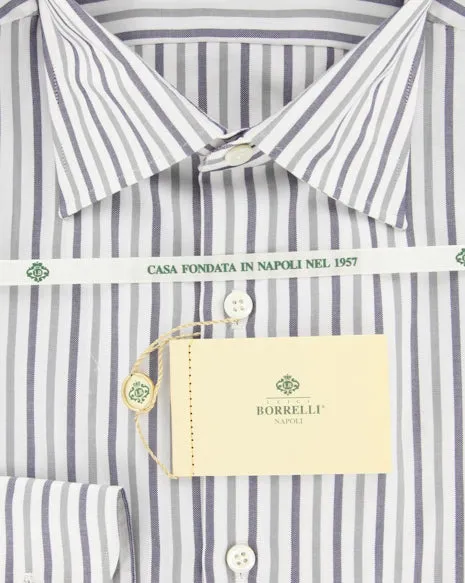 Luigi Borrelli Gray Shirt – Size: 15.75 US / 40 EU