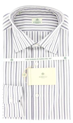 Luigi Borrelli Gray Shirt – Size: 15.75 US / 40 EU