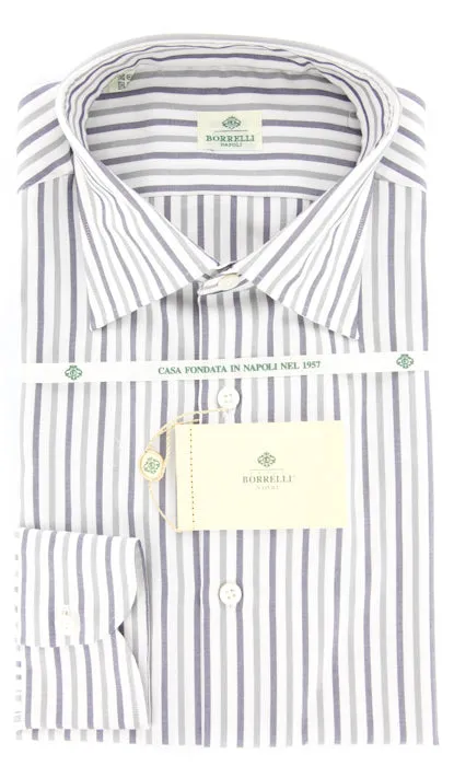 Luigi Borrelli Gray Shirt – Size: 15.75 US / 40 EU