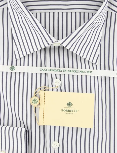 Luigi Borrelli Gray Shirt – Size: 17 US / 43 EU