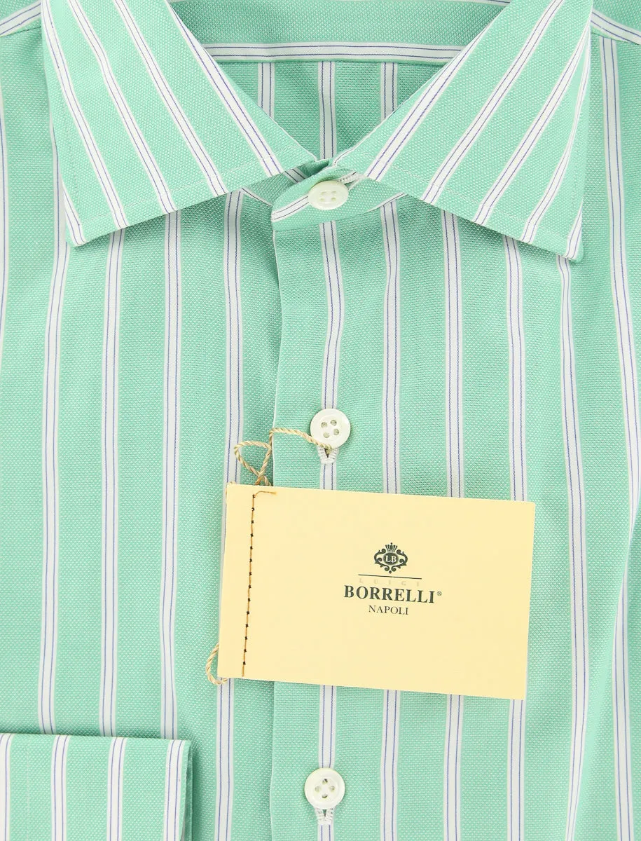 Luigi Borrelli Green Shirt - Extra Slim