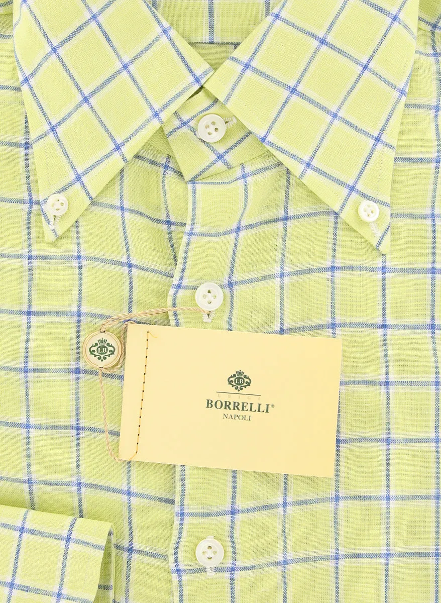 Luigi Borrelli Green Shirt - Extra Slim