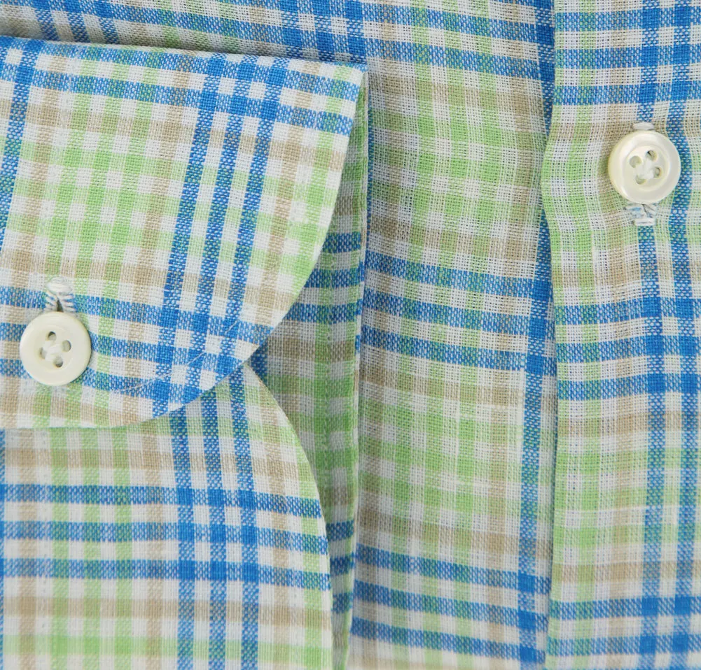 Luigi Borrelli Green Shirt - Extra Slim