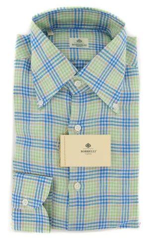 Luigi Borrelli Green Shirt - Extra Slim