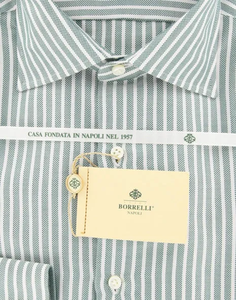 Luigi Borrelli Green Shirt – Size: 16 US / 41 EU