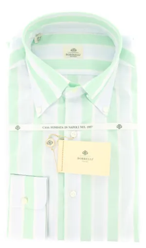 Luigi Borrelli Green Shirt – Size: 16.5 US / 42 EU