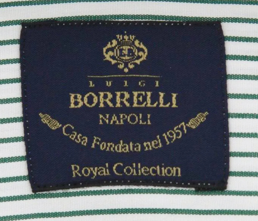 Luigi Borrelli Green Shirt - Slim