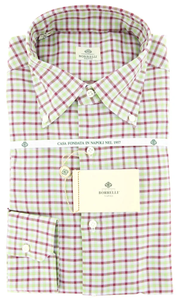 Luigi Borrelli Green Shirt - Slim