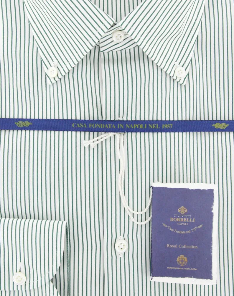 Luigi Borrelli Green Shirt - Slim