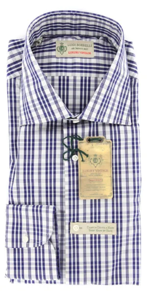 Luigi Borrelli Navy Blue Shirt – Size: 15.75 US / 40 EU