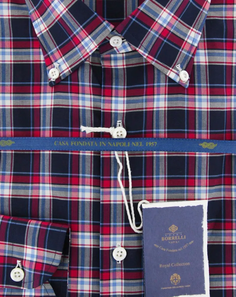 Luigi Borrelli Navy Blue Shirt - Slim