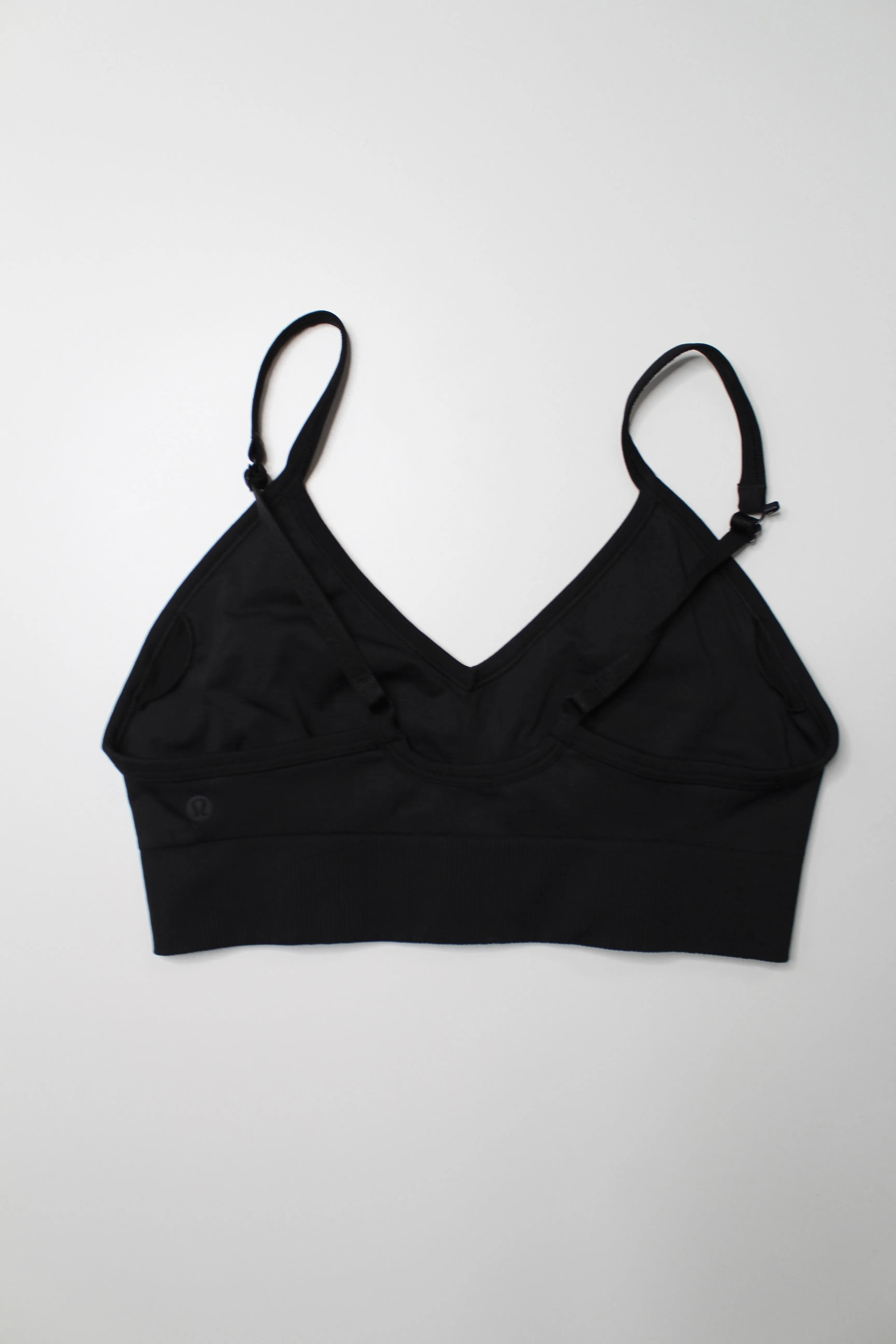 Lululemon black ‘ebb to street’ bra, size 8 *C/D cup