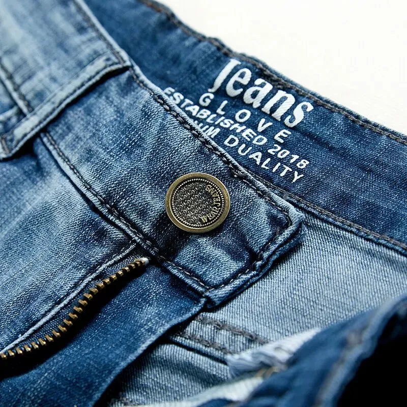 Luxurious Denim Slim Fit Shorts