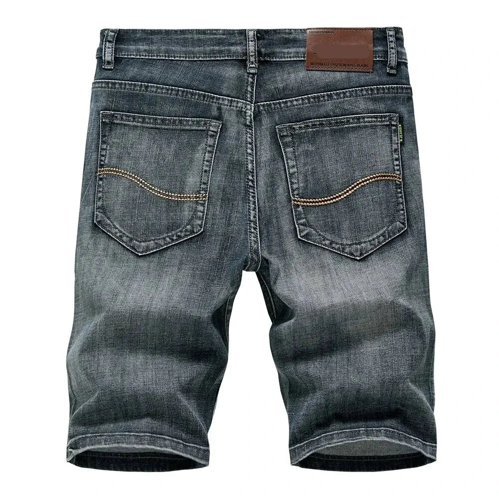 Luxurious Denim Slim Fit Shorts
