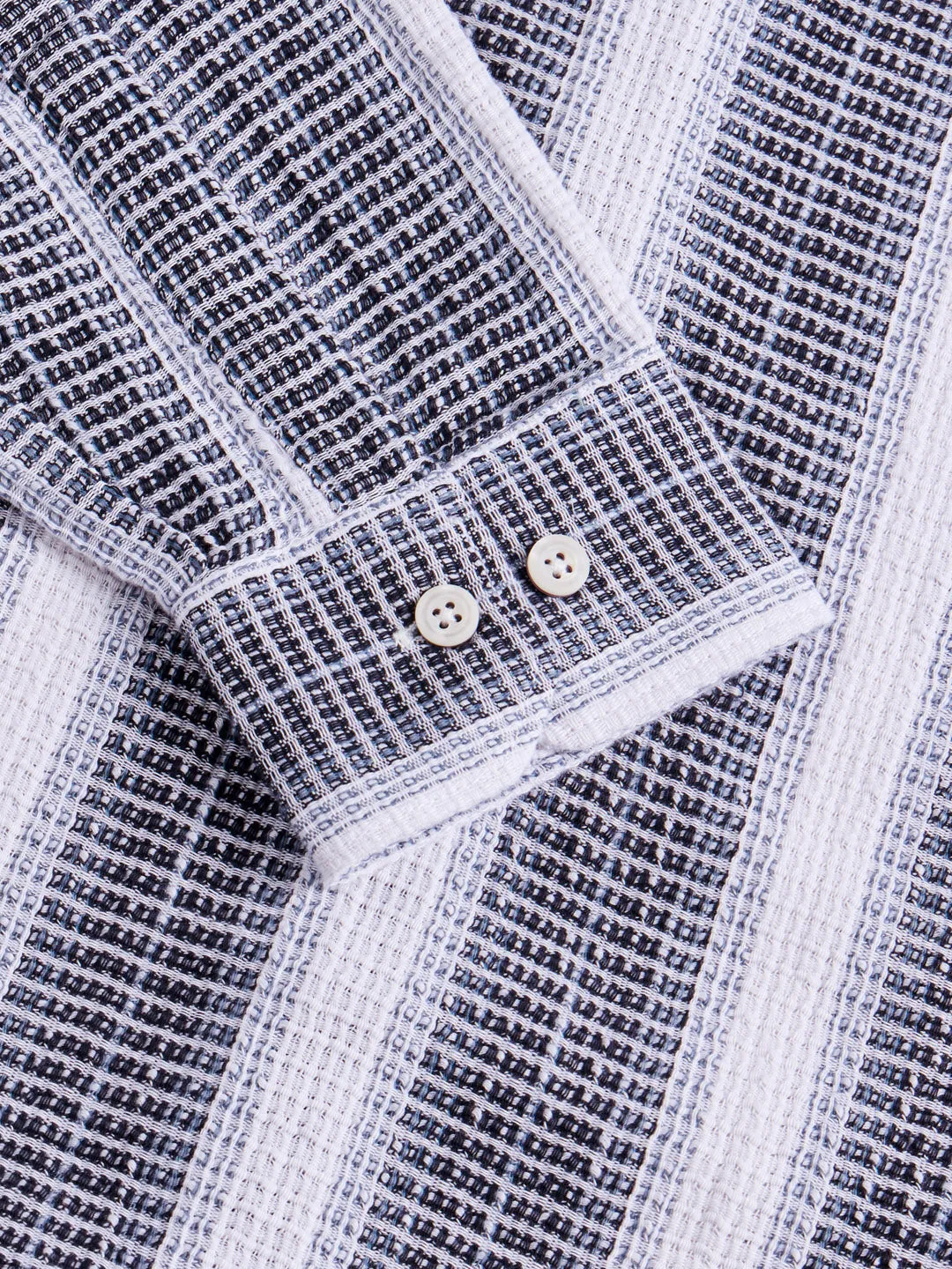 Maroon Striped Slim Fit Shirt