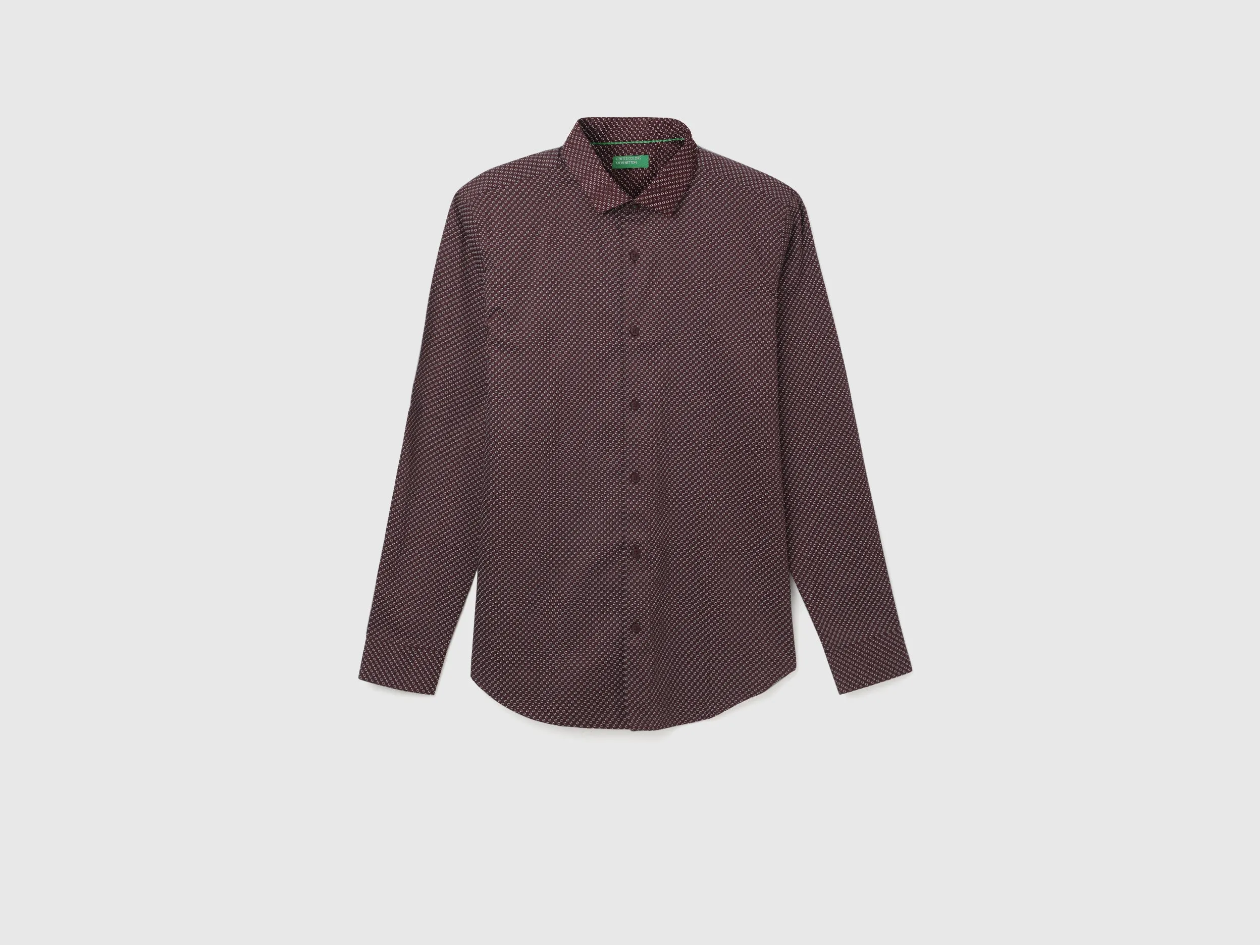 Men's Slim Fit Cutaway Collar Printed Shirts