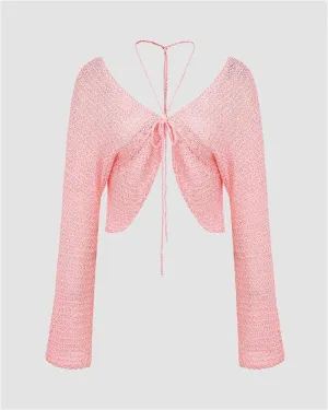 Misty Exalt Sequin Knit Butterfly Cardigan