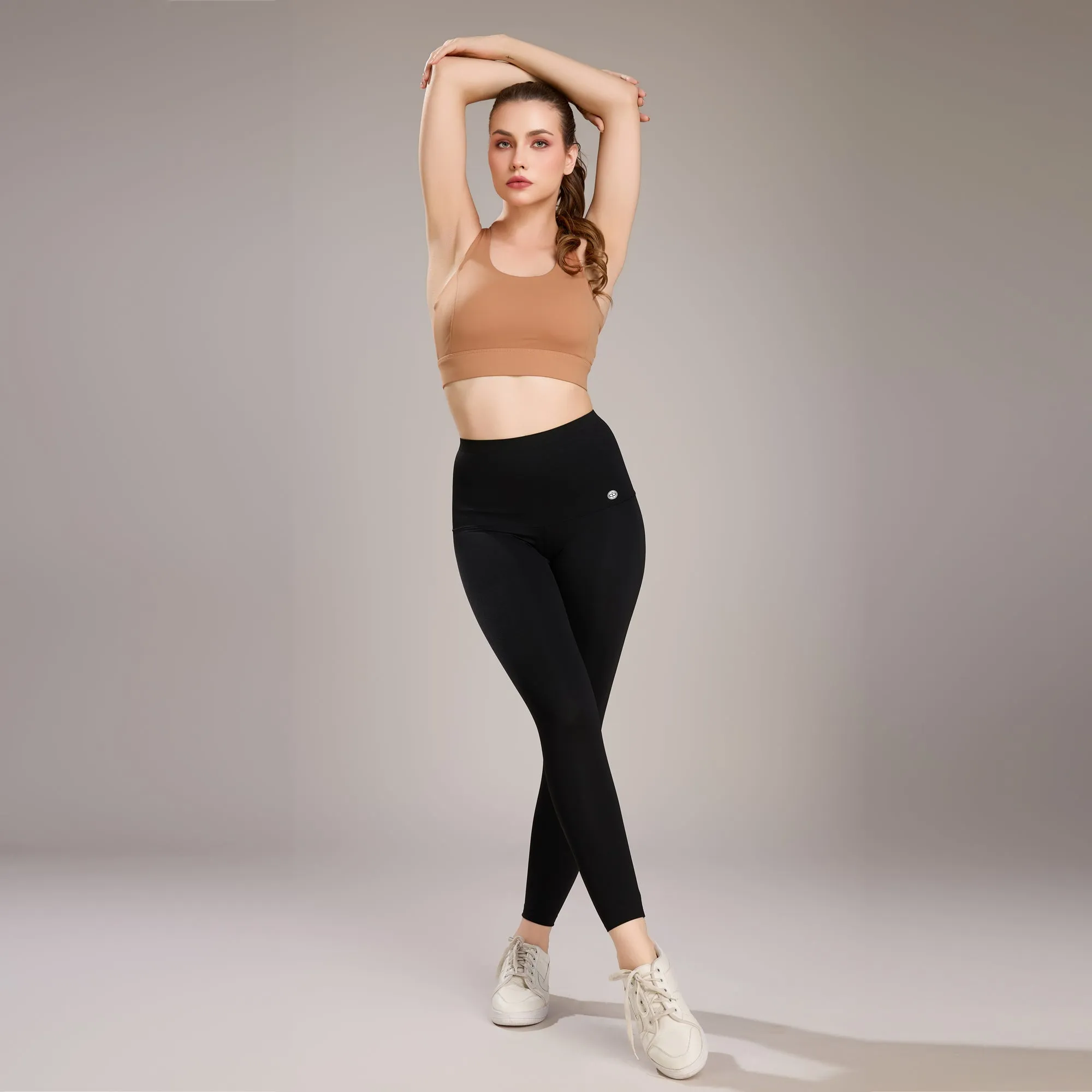 Padded Non wired Full Coverage Seamless Racerback Sports Bra