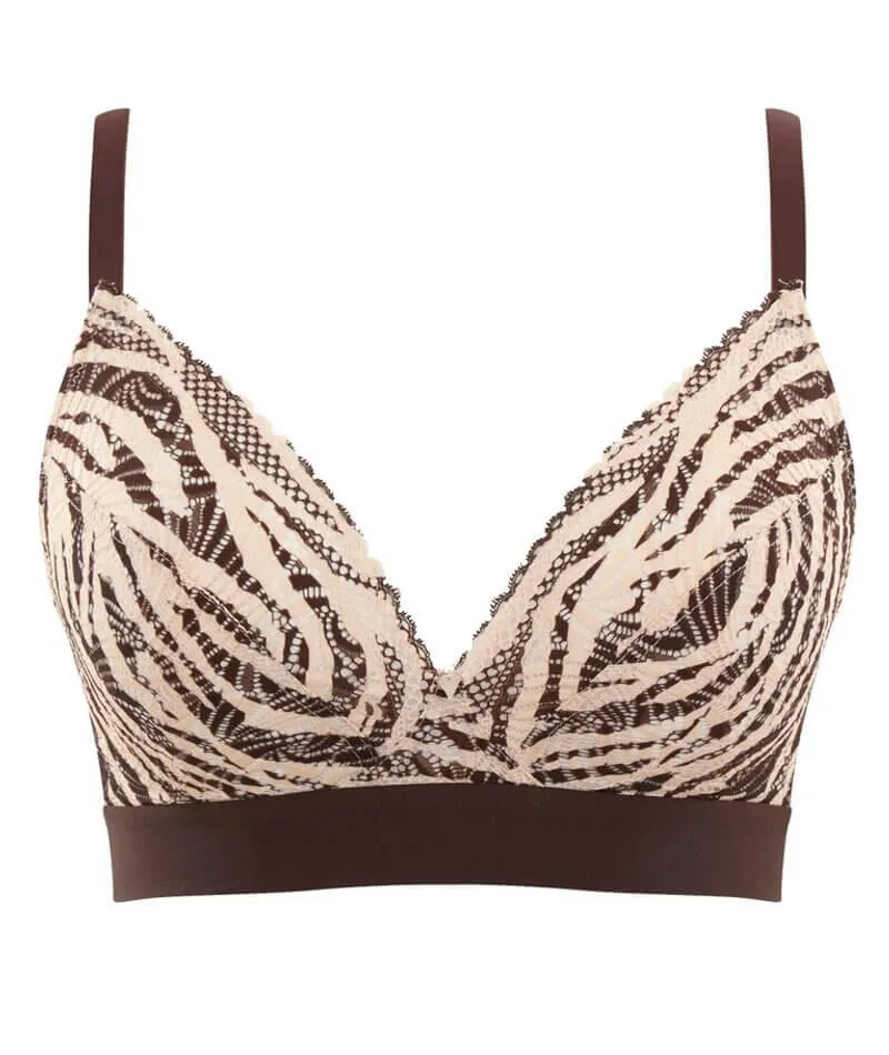 Panache Lyzy Vibe Triangle Wirefree Bra  - Zebra