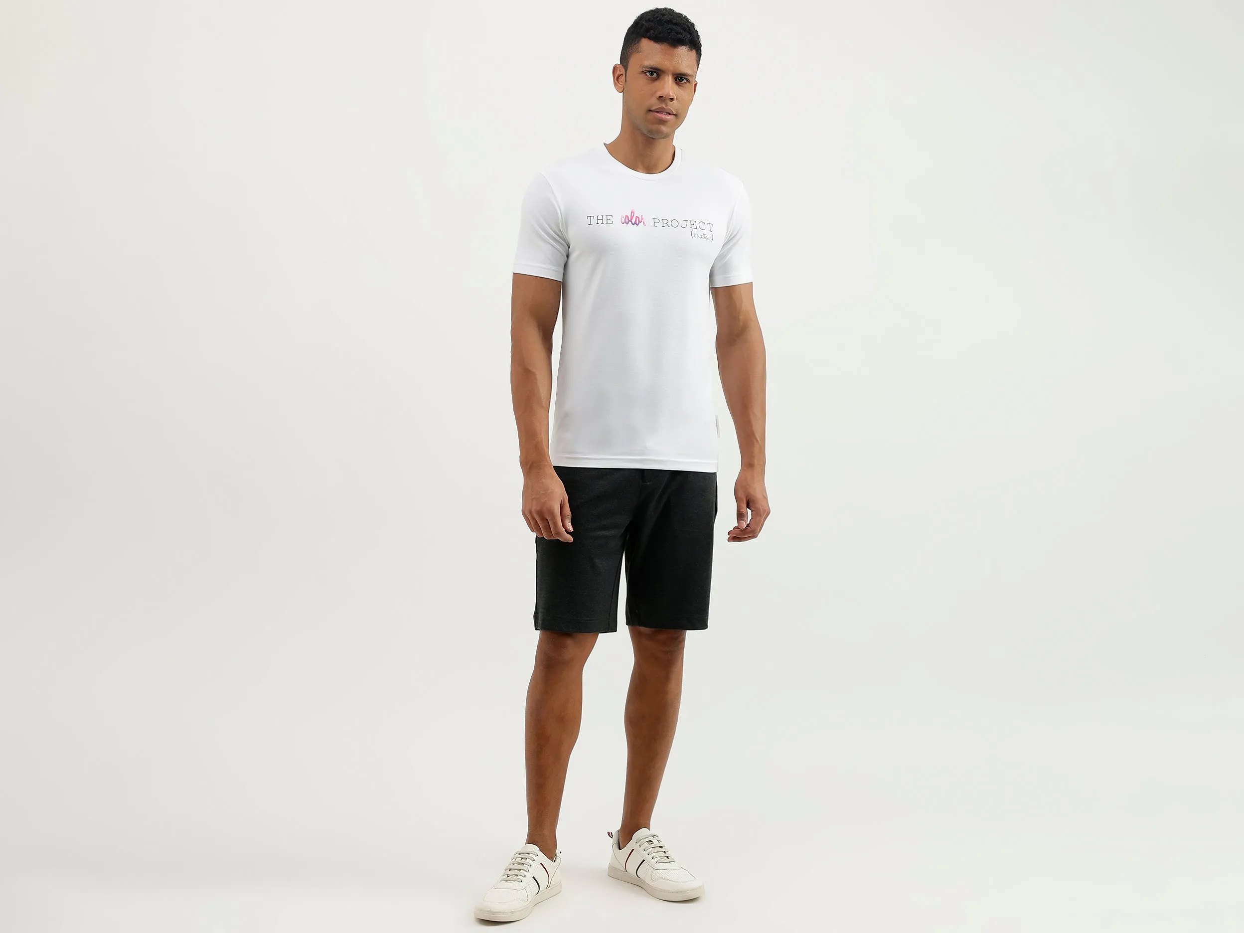 Patterned Slim Fit Shorts
