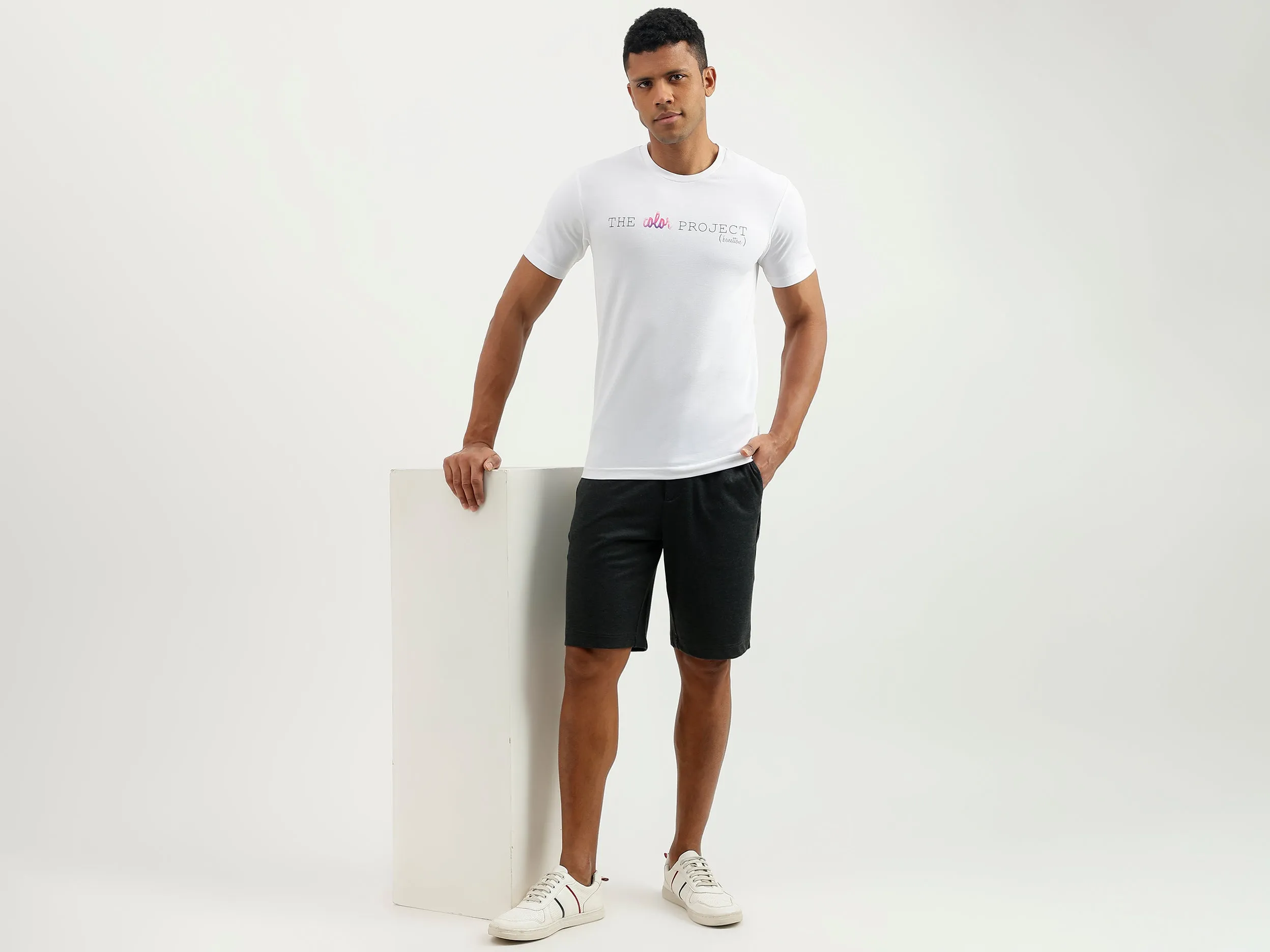 Patterned Slim Fit Shorts